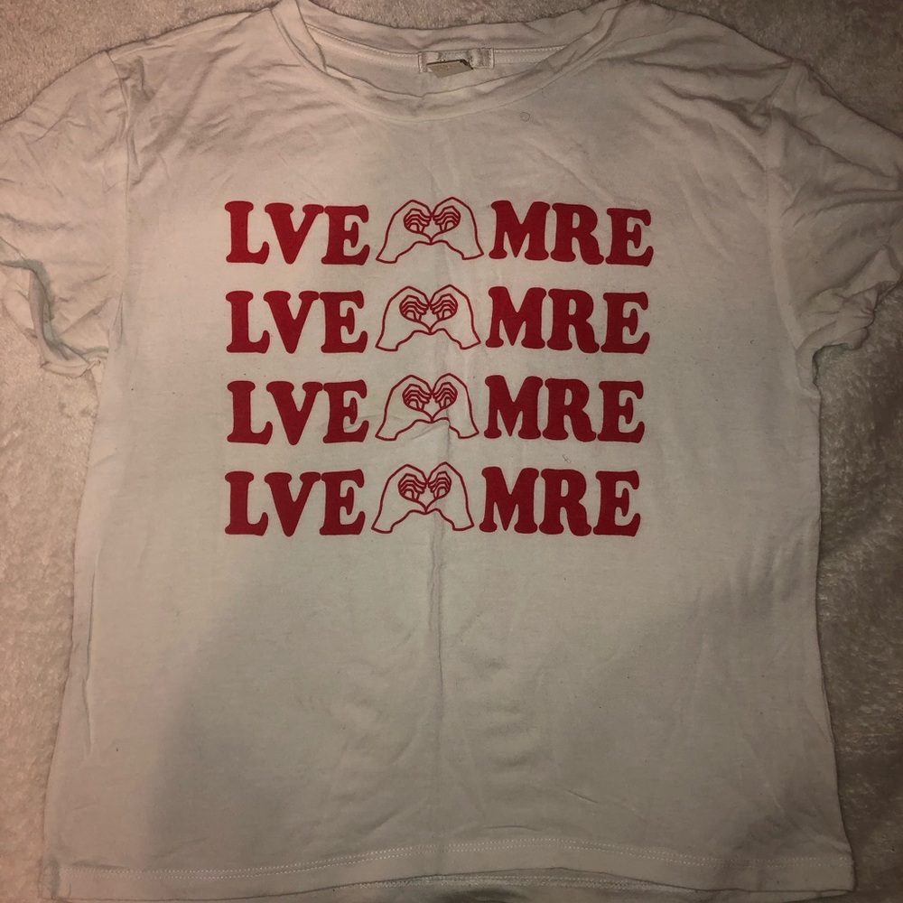Forever 21 Cropped Graphic Tee